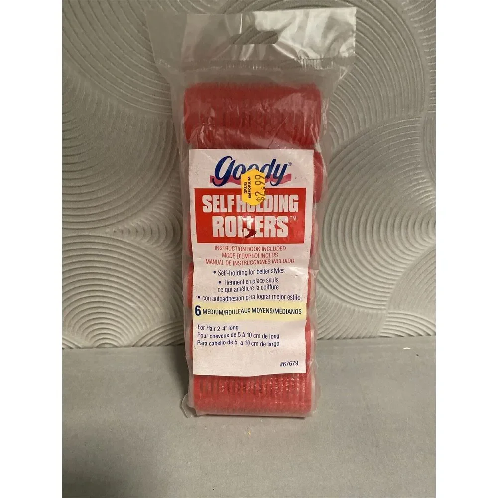 NOS Goody Self Holding Rollers 1995 Medium Set Of 6 #67679 (set of 2)